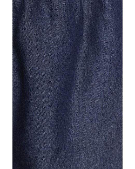 Petal & Pup Blue Aaliyah Chambray Shorts