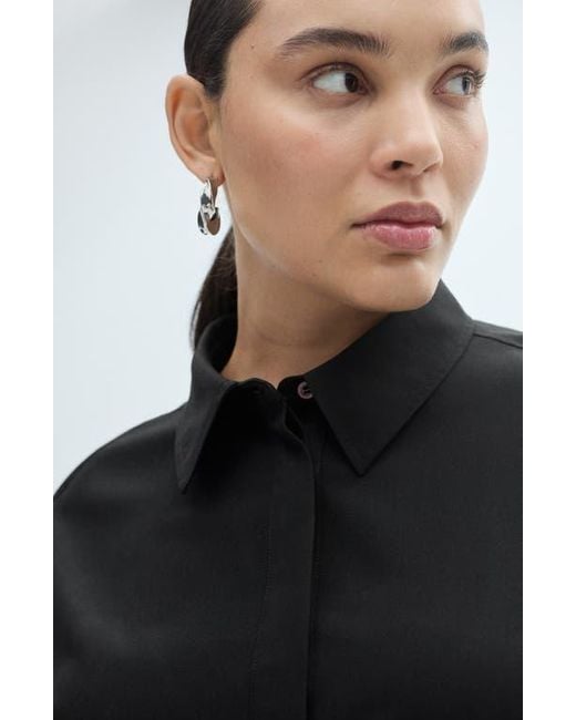 Mango Black Tie Belt Jumpsuit