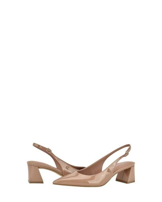 Calvin Klein Metallic Sarra Slingback Pointed Toe Pump