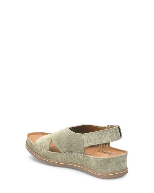 Børn Metallic Ebba Slingback Platform Wedge Sandal