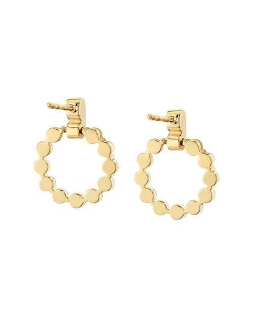 Michael M Metallic Cloud Mini Single Drop Earrings