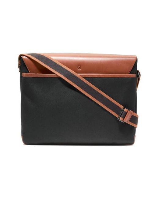 Cole Haan Gray Judson Brushed Twill Messenger Bag