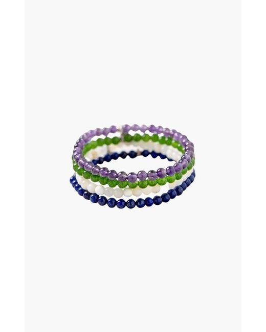 Tiny Rituals Blue Libra Bracelet Set