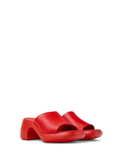 Camper Red Thelma Platform Slide Sandal