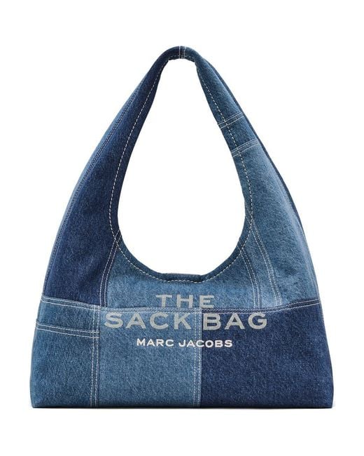 Marc Jacobs Blue The Sack Denim Shoulder Bag