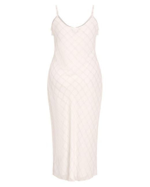 City Chic White Ria Ruffle Neck Slipdress