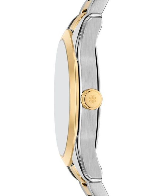 Tory Burch Metallic The Miller Two-Tone Bracelet Watch, 34Mm