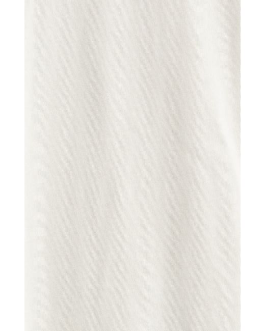 Elwood White Oversize Crewneck T-shirt for men