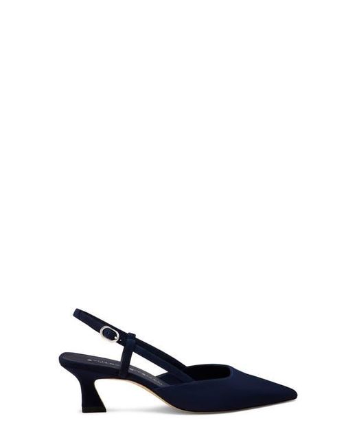 Stuart Weitzman Blue Vinnie 50 Slingback Pump