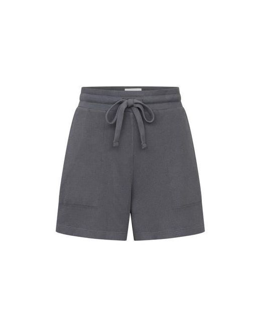 Losano Black Organic Cotton Drawstring Short