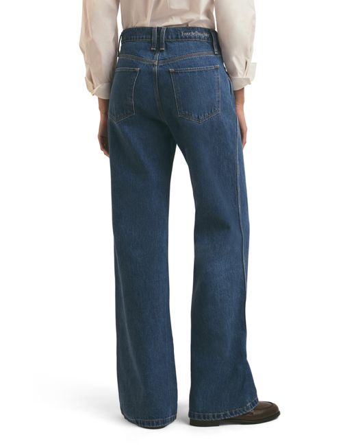 FAVORITE DAUGHTER Blue The Olympia Flare Leg Jeans