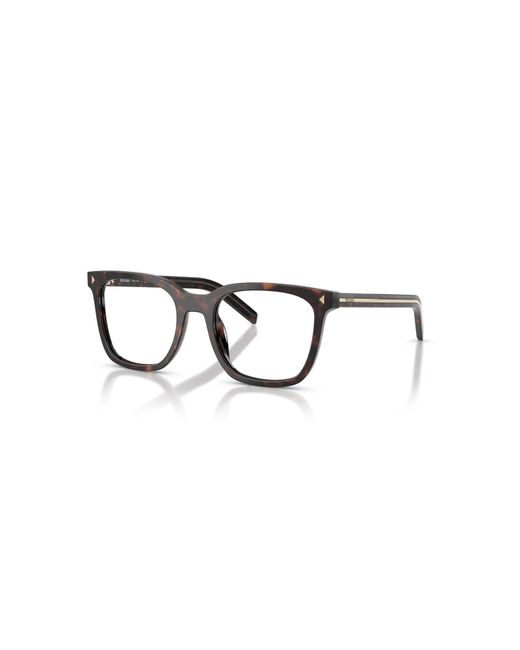 Prada Black 52Mm Rectangle Optical Glasses