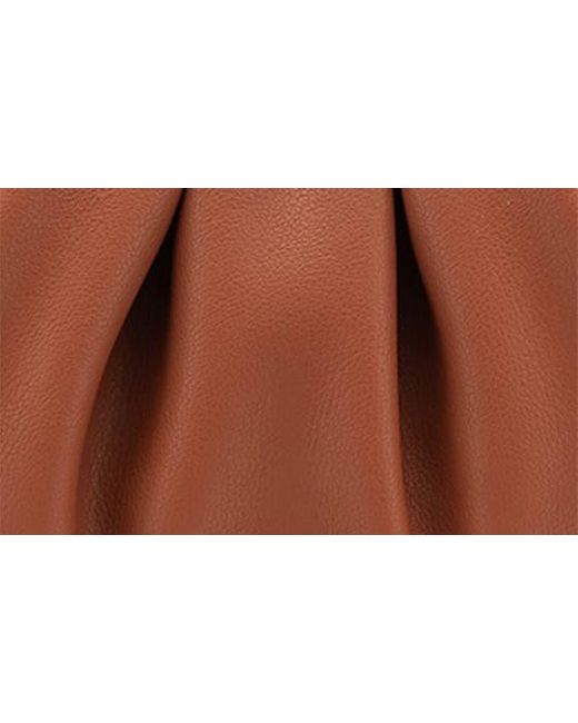 JW PEI Brown Gabbi Ruched Faux Leather Hobo Bag