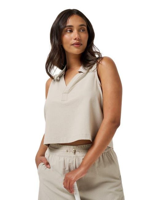 Travis Mathew White Timeless Breezeblend Sleeveless Polo