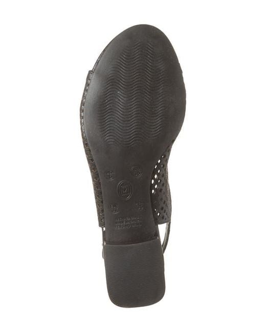 BOTTER Blue Botelsa Perforated Open Toe Slingback Pump