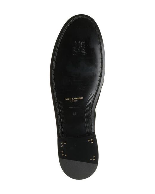 Saint Laurent Black Penny Loafer
