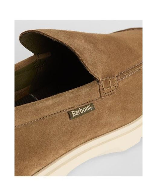 Barbour Brown Carty Moc Toe Loafer for men