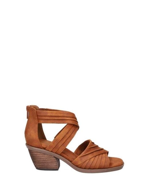 Bella Vita Brown Quinnell Ankle Strap Sandal