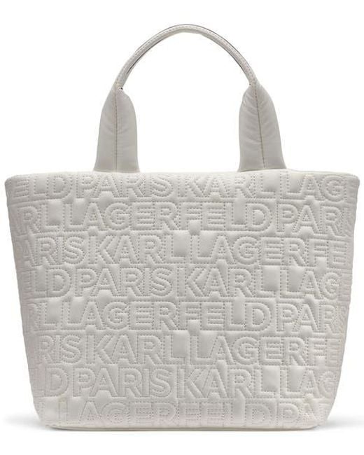 Karl Lagerfeld Gray Voyage Med Tote