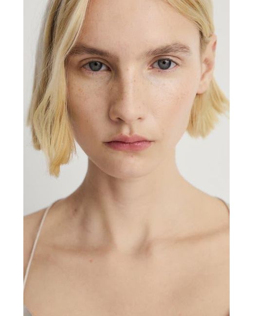 Mango White Stretch Silk Camisole