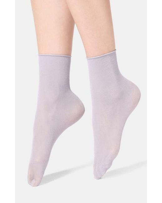 Oroblu Purple Assorted 2-Pack Metallic Crew Socks