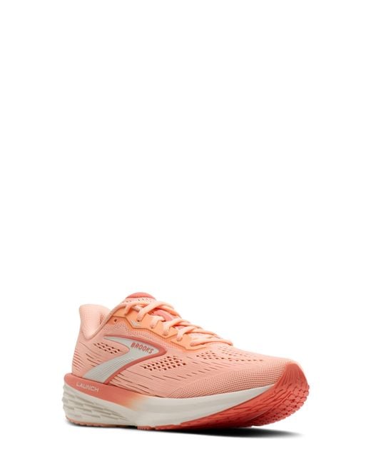 Brooks Pink Launch 12 Running Sneaker