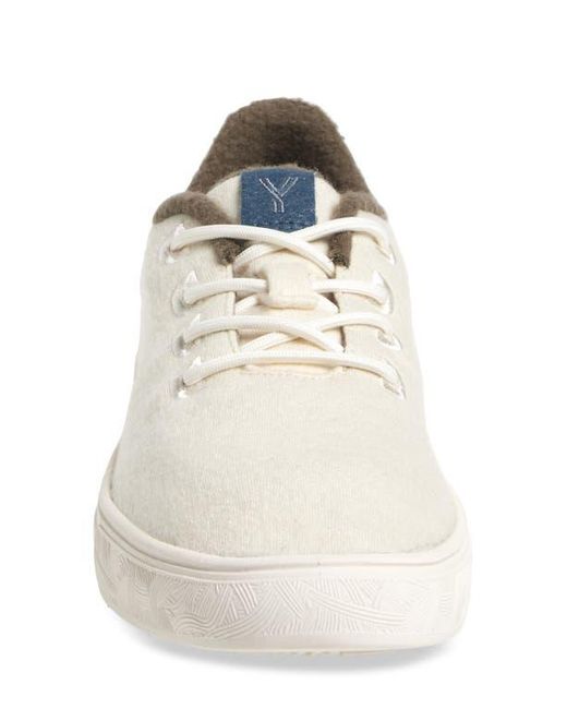 YY Nation White Cirro Wool Blend Water Resistant Low Top Sneaker