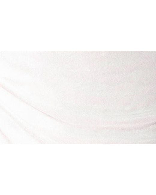 JLUXLABEL White Anniversary Belted Cocktail Dress