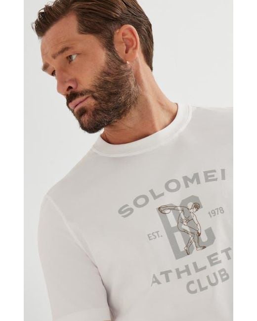 Brunello Cucinelli White Jersey T-Shirt for men