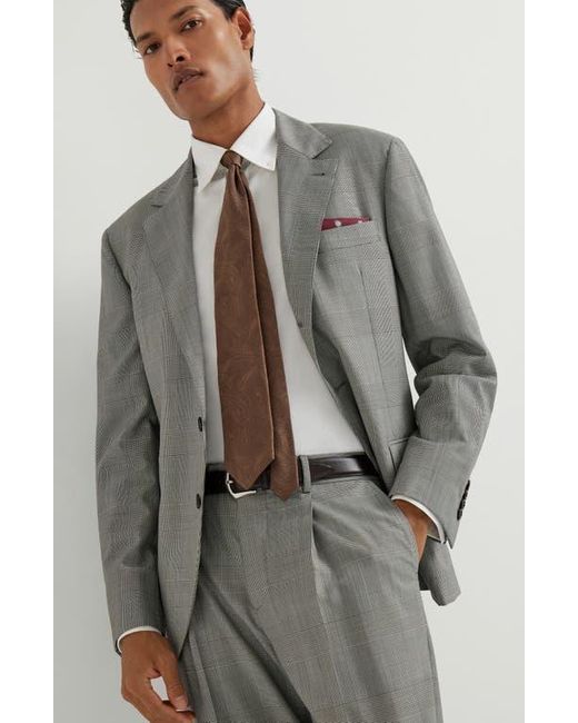 Brunello Cucinelli Gray Prince Of Wales Blazer for men
