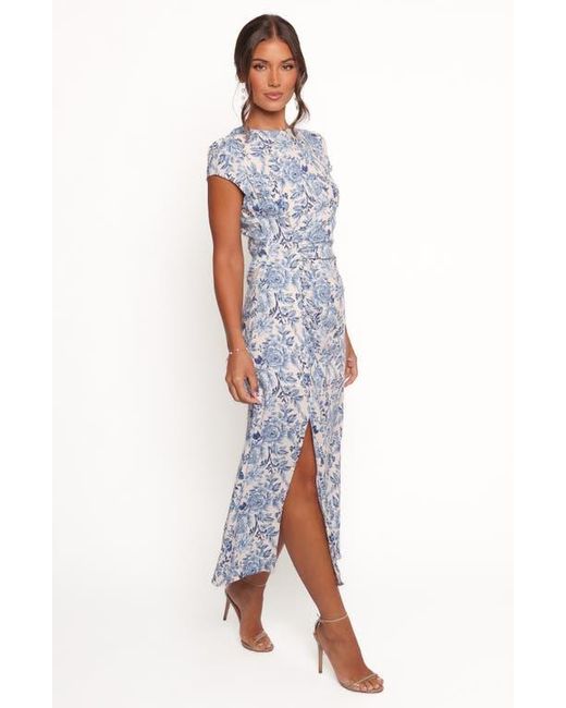 Petal & Pup Blue Lisbeth Floral Print Midi Dress