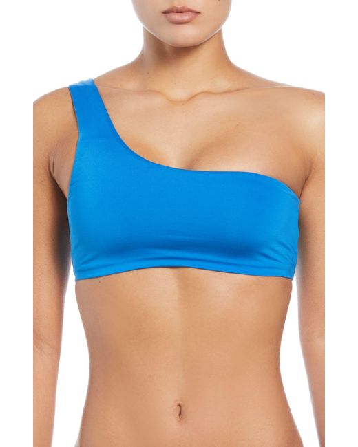 Nike Blue Asymmetric Bikini Top