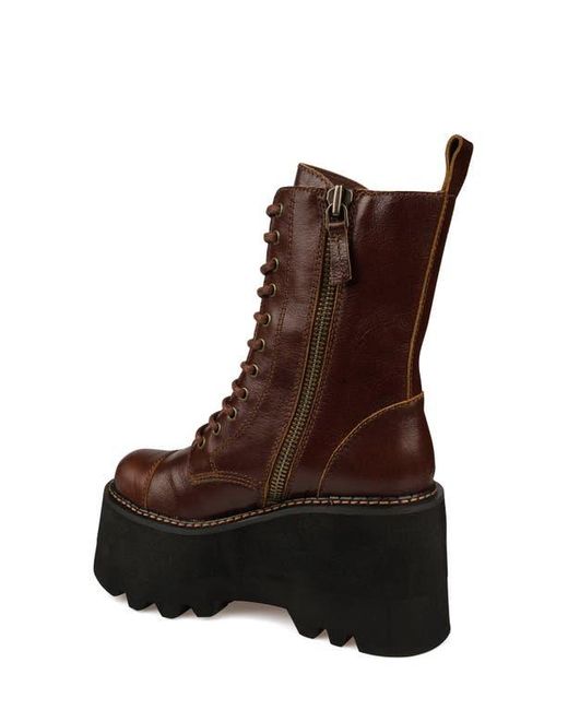 Zigi Brown Raiza Platform Bootie