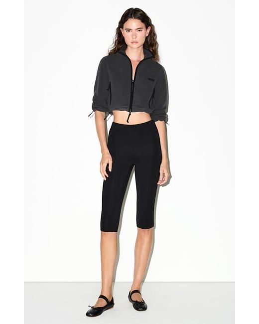 Skims Black Shrunken Zip Jacket