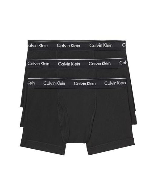 Calvin Klein Black Classics 3-Pack Cotton Trunks for men