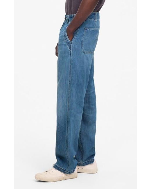 Madewell Blue Patch Pocket Jeans for men