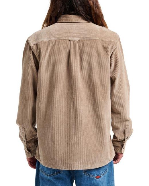 Quiksilver Natural Cotton Corduroy Button-Up Overshirt for men