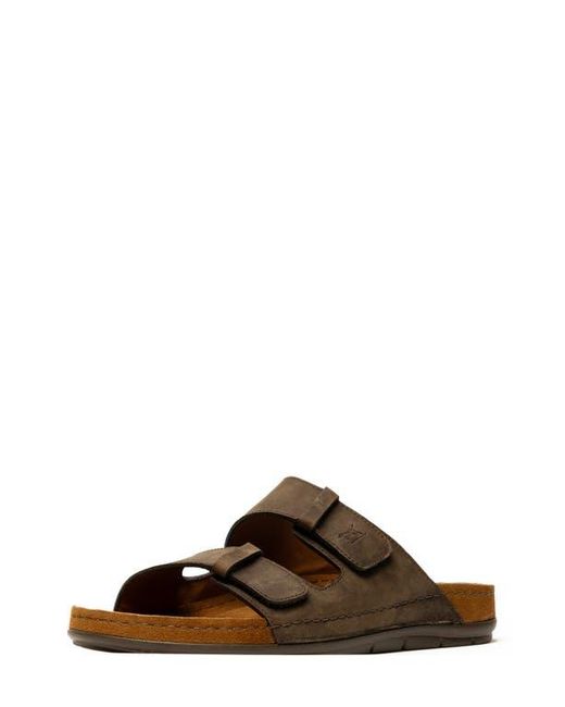 Rodd & Gunn Brown Ranfurly Slide Sandal for men