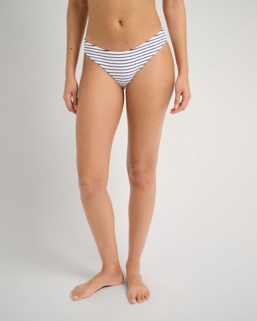 Onia Multicolor Towel Terry Sailor Stripe Lily Bikini Bottom