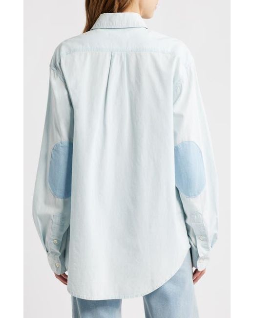 FRAME White Heritage Patch Button-Down Shirt