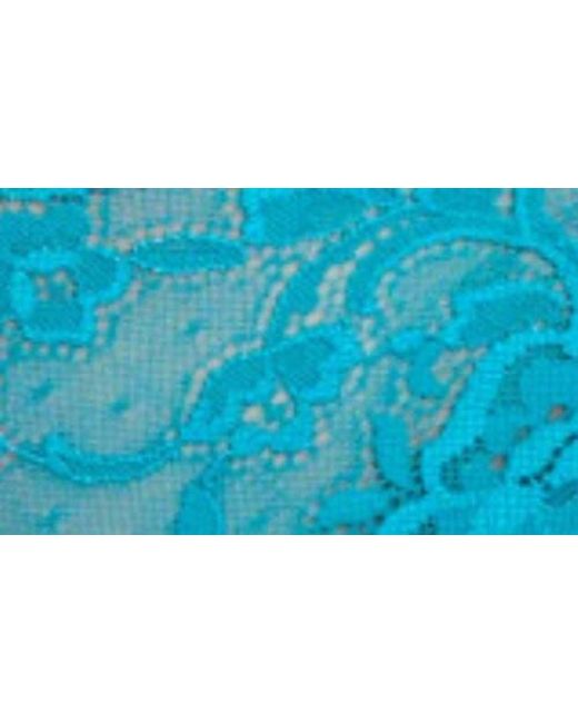 Montelle Intimates Blue Brazilian Lace Panties