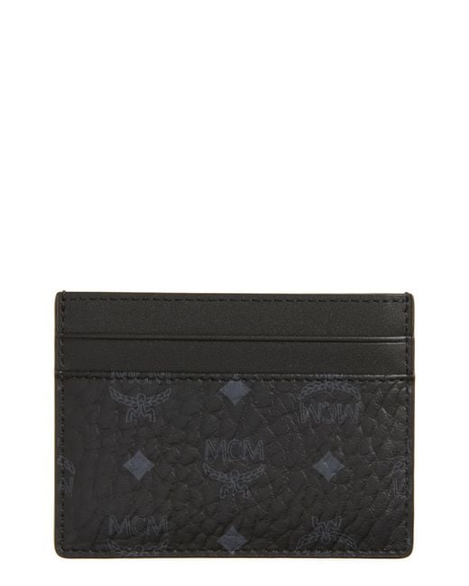 MCM Black Aren Card Case for men