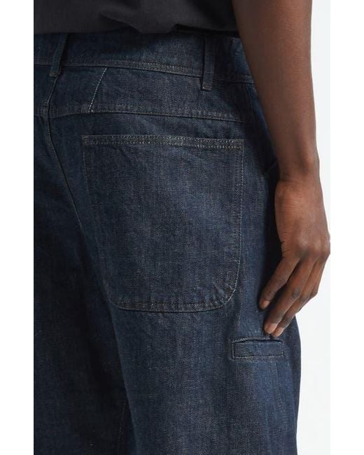 Lemaire Blue Twisted Seam Workwear Jeans for men