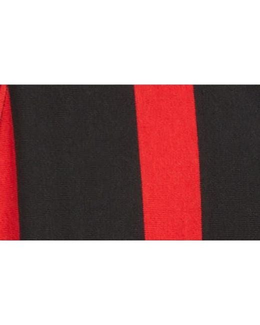 Obey Red Landon Stripe Rugby Shirt for men