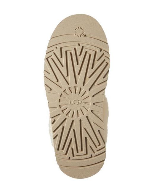 Ugg Natural Tazzelle Genuine Shearling Collar Slipper