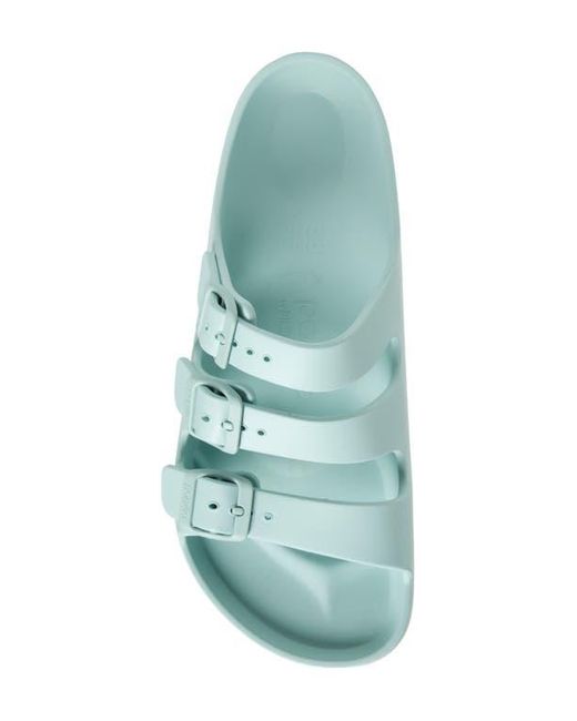 Birkenstock Blue Papillio By Florida Platform Flex Essentials Slide Sandal