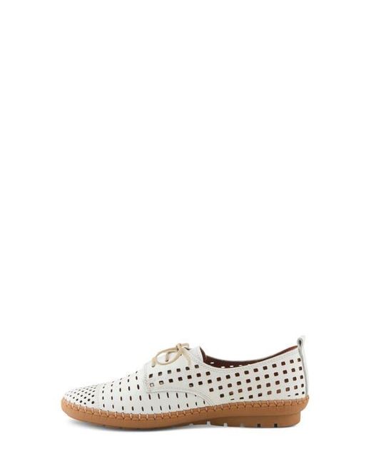 Spring Step White Deysi Perforated Derby
