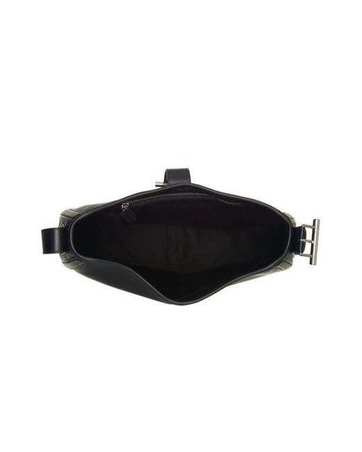 Alexander McQueen Black T-Bar Leather Shoulder Bag