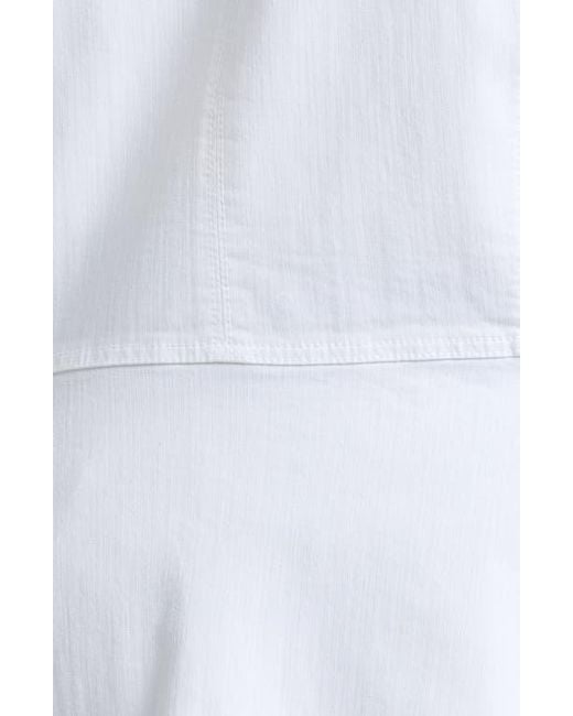 Wit & Wisdom White Denim Peplum Jacket