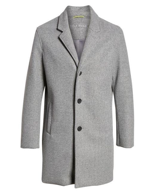 Cole Haan Gray Regular Fit Stretch Wool Coat for men